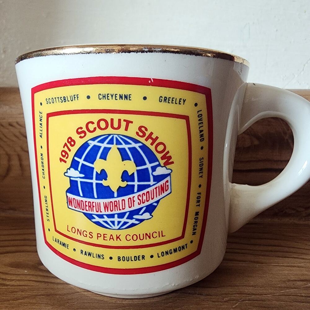 Boy Scouts Of America Mug Cup BSA 1978 Scout Show Long Peak Council Scouting